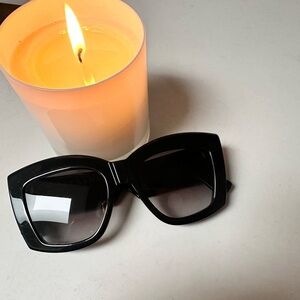 VALLEY- Coltrane Large Black Square Sunglasses